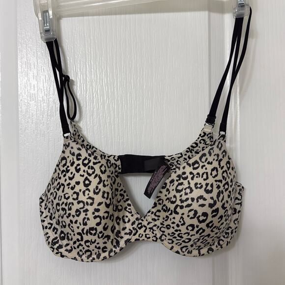 Victoria's Secret cheetah animal print line perfect coverage  bra size 34C - Picture 1 of 9